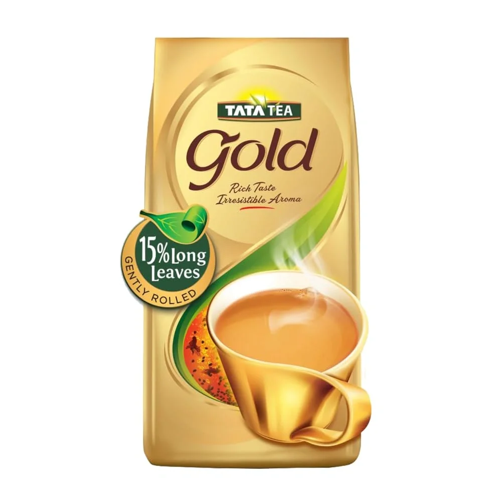Tata Tea Gold – Assam Tea, 250g | Gently Rolled Aromatic Long Leaves