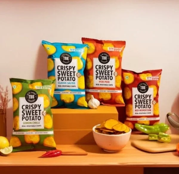 TBH Crispy Sweet Potato Red Moroccan 45g | Spicy Crunchy Sweet Potato Chips image 3