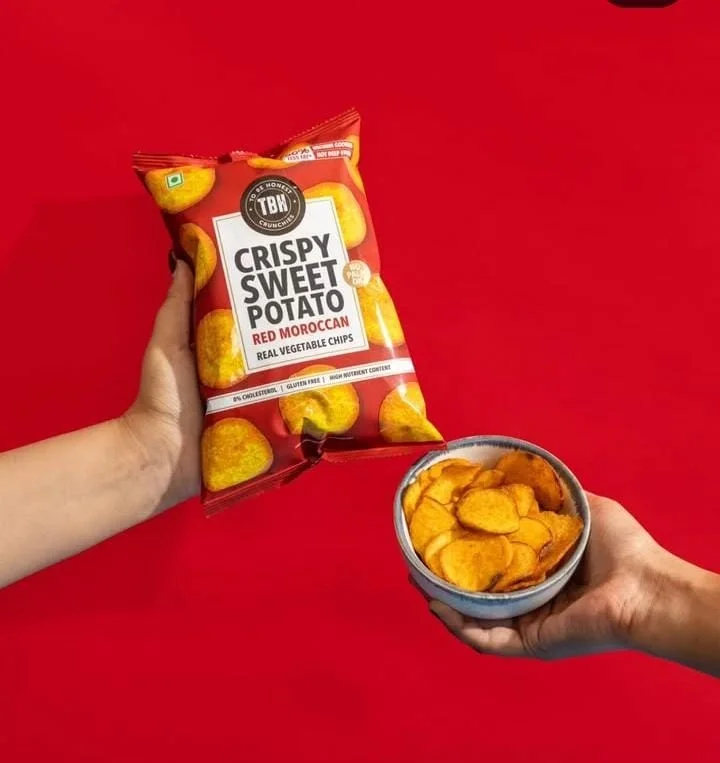 TBH Crispy Sweet Potato Red Moroccan 45g | Spicy Crunchy Sweet Potato Chips image 2
