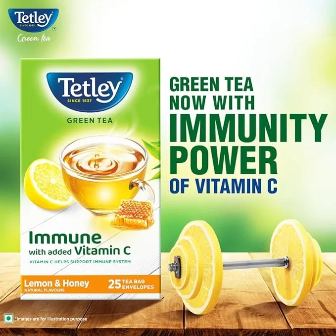 Tetley Green Tea, Lemon and Honey, 25 Tea Bags image 5