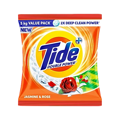 Tide Detergent Powder Jasmine & Rose 5 kg Pouch with free bucket