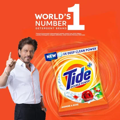 Tide Plus Jasmine & Rose Detergent Washing Powder 1 kg image 5