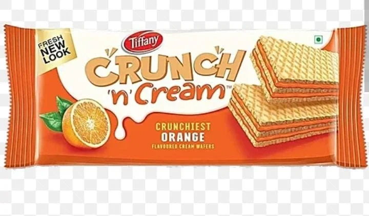 Tiffany Wafers Crunch N Cream Crunchiest Sandwich Orange Flavored Cream Wafers