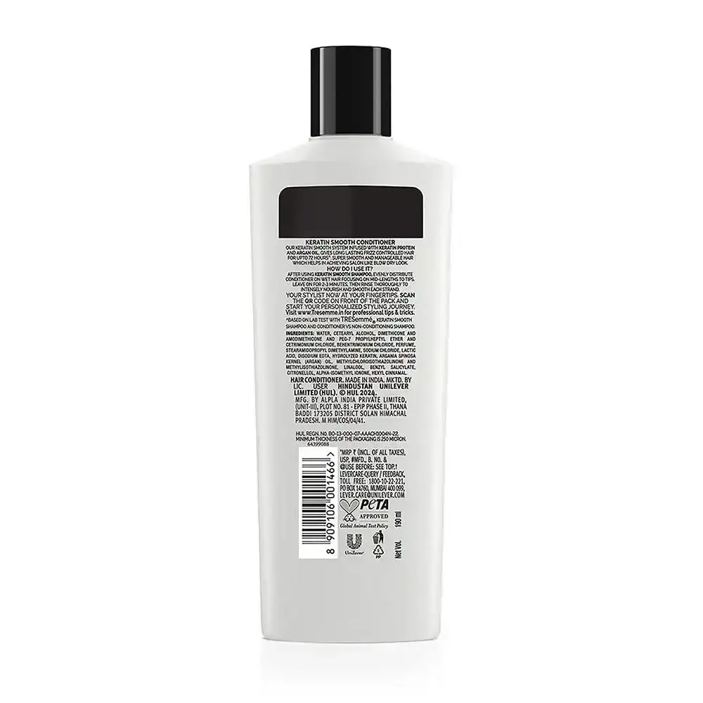 TRESemme, Keratin Smooth Conditioner, 190ml image 2