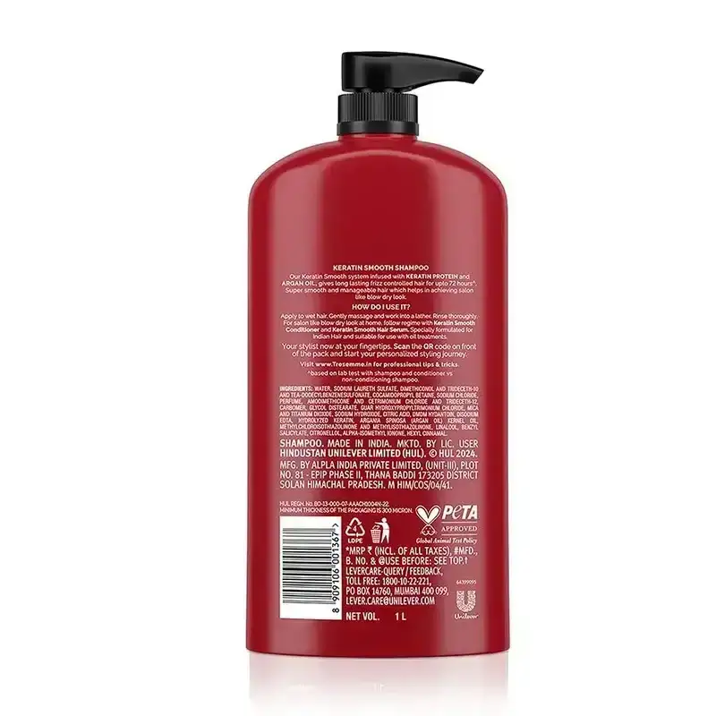 TRESemme, Keratin Smooth Shampoo, 1000ml image 2