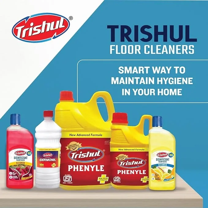  Trishul Black Phenyl Liquid Surface Floor Cleaner | Remove Dirt | Germs | Bacteria & Kill Flies | 5Ltr image 5