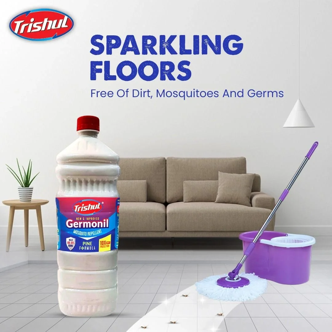  Trishul Germonil Premium Liquid Disinfectant | White Phenyl Floor Cleaner | Mosquito Repellent | image 4