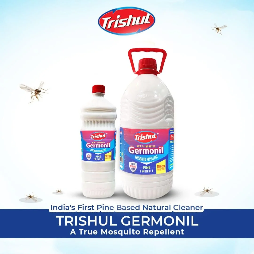Trishul White Floor Cleaner Phenyle, Strong Germonil Premium Disinfectant Mosquito Repellent Floor Cleaner Liquid for Hospitals 5 Ltr image 2