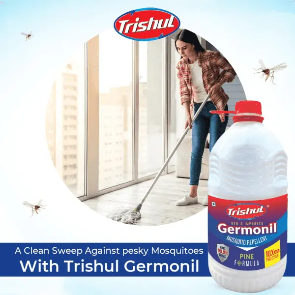 Trishul White Floor Cleaner Phenyle, Strong Germonil Premium Disinfectant Mosquito Repellent Floor Cleaner Liquid for Hospitals 5 Ltr image 6