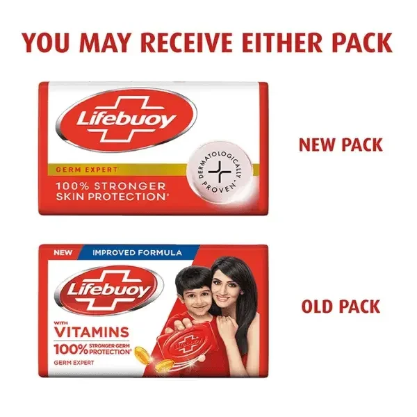 Lifebuoy 100% Stronger Skin Protection & Germ Expert Soap 4×100g + 1 Free image 3