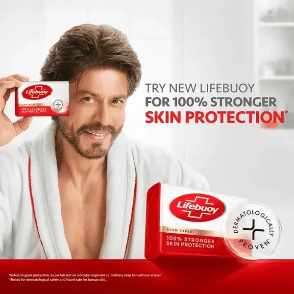 Lifebuoy 100% Stronger Skin Protection & Germ Expert Soap 4×100g + 1 Free image 5