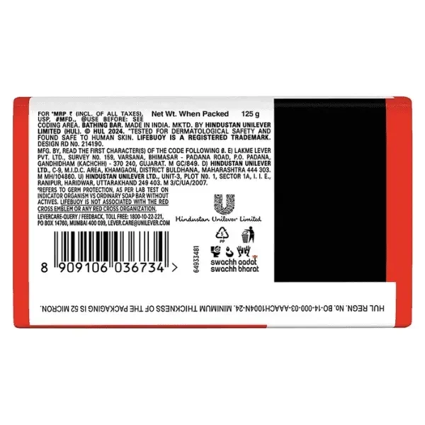 Lifebuoy 100% Stronger Skin Protection & Germ Expert Soap 4×100g + 1 Free image 6