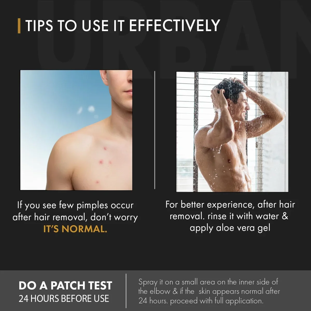 UrbanGabru Hair Removal Cream Spray for Men 200ml – Smooth & Easy Hair Removal image 2