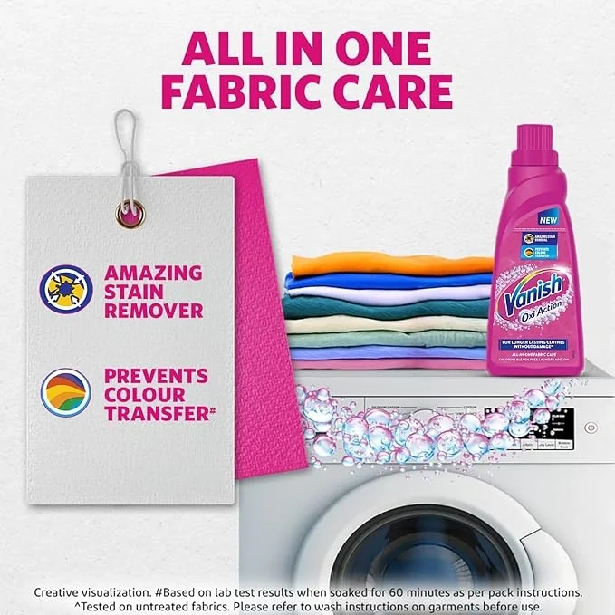 Vanish All In One Instant Stain Remover 400 ml | Removes Tough Stains & Brightens Colours image 5
