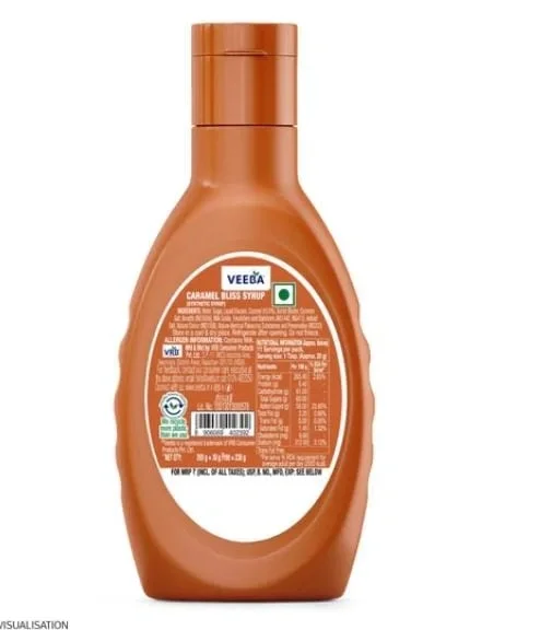   Veeba Caramel bliss syrup 230 gm image 2