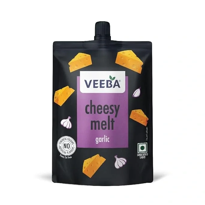 Veeba Cheesy Melt Garlic, 200 Gm Garlic Cheesy Spread & Dressing