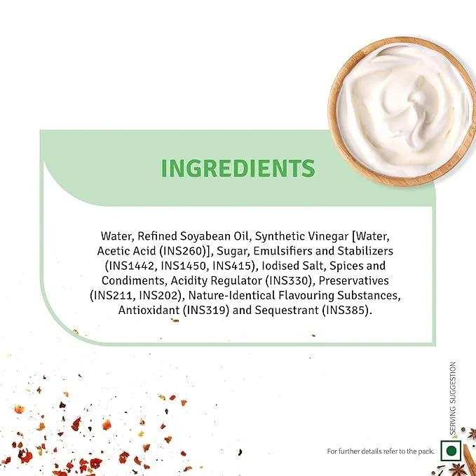 Veeba Chef's Special Veg Mayonnaise Eggless 875gm image 4