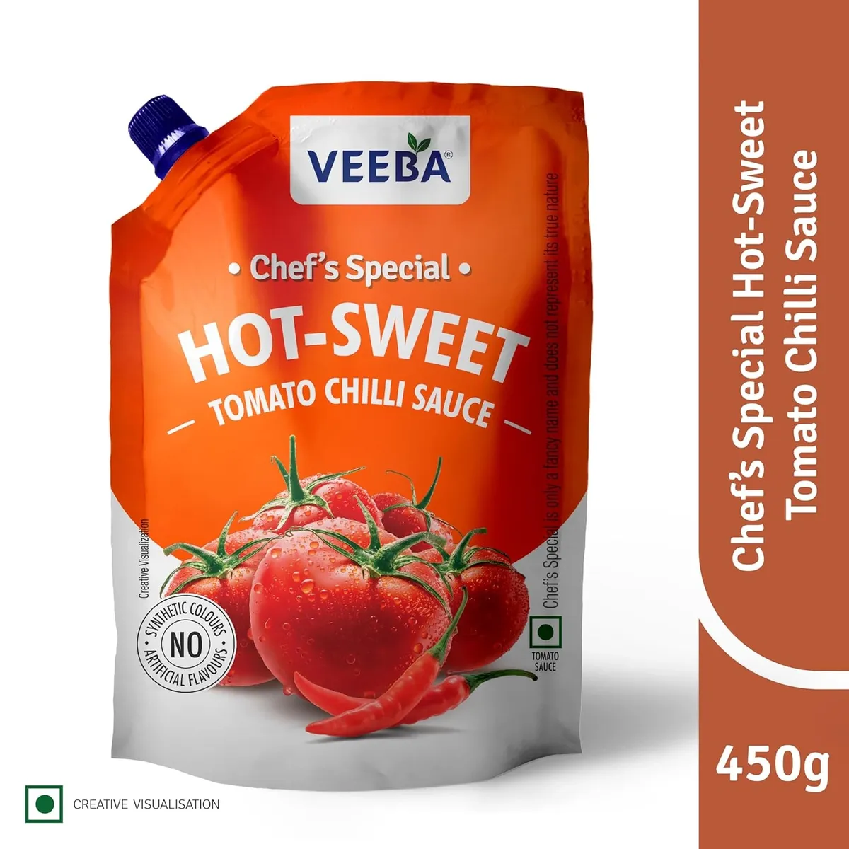 Veeba Chef's Special Hot-Sweet Tomato Chilli Sauce (450G) image 4