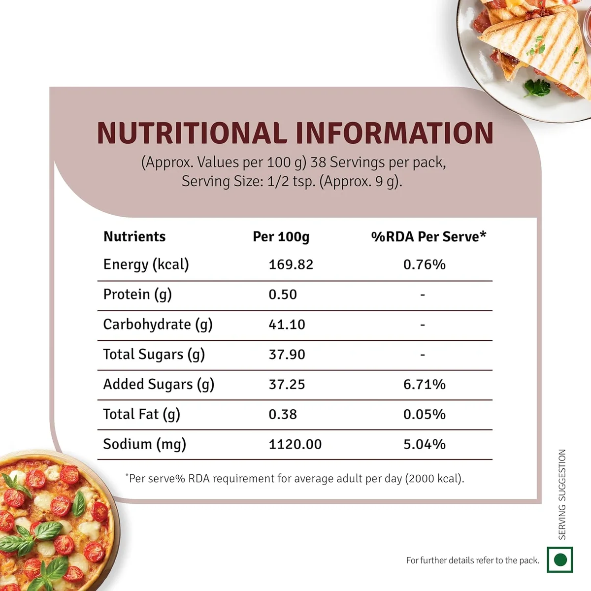  VEEBA Sauces, Chilli Oregano Sauce, 350Gram image 2