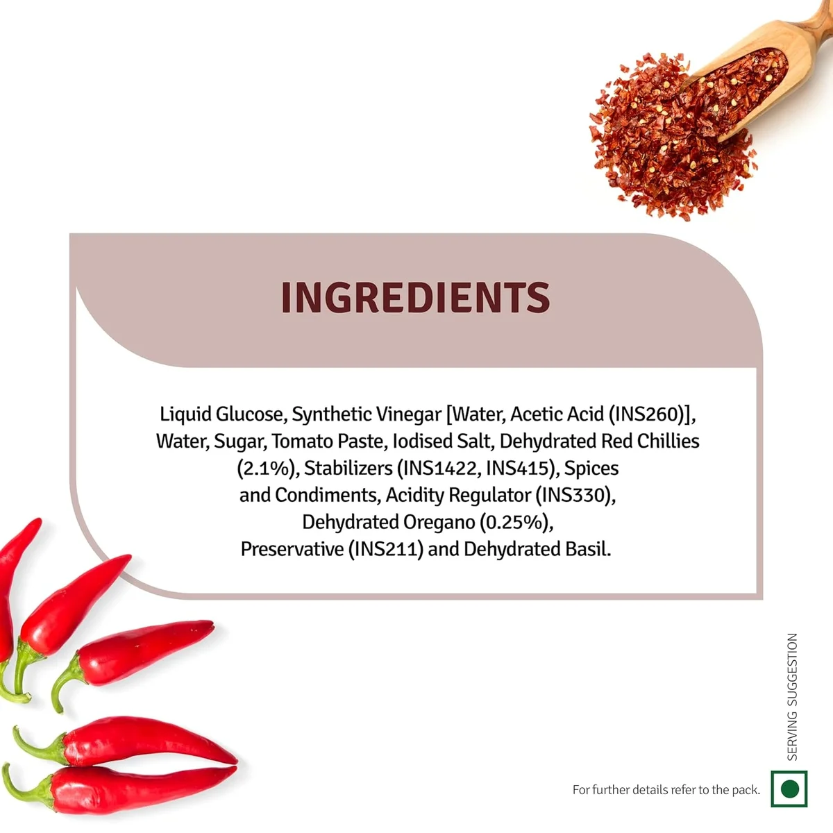  VEEBA Sauces, Chilli Oregano Sauce, 350Gram image 3