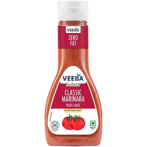 Veeba Classic Marinara Pasta & Pizza Sauce, 310G, Zero Fat, Vegan, Gluten Free