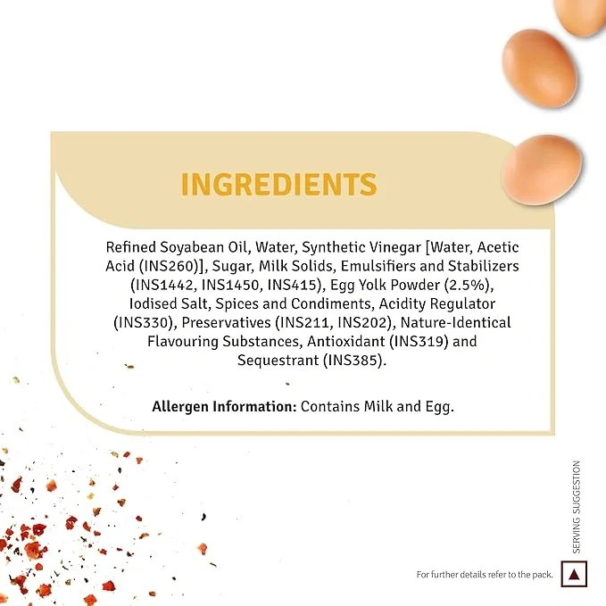 Veeba Classic Mayonnaise With Egg, 250G image 7