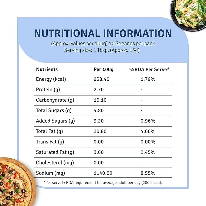 Veeba Cheesy Alfredo Pasta Sauce 250g | Rich & Creamy Taste image 4