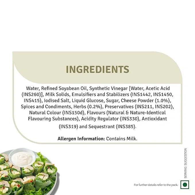 Veeba Creamy Caesar Dressing 300g – Smooth & Flavourful image 6