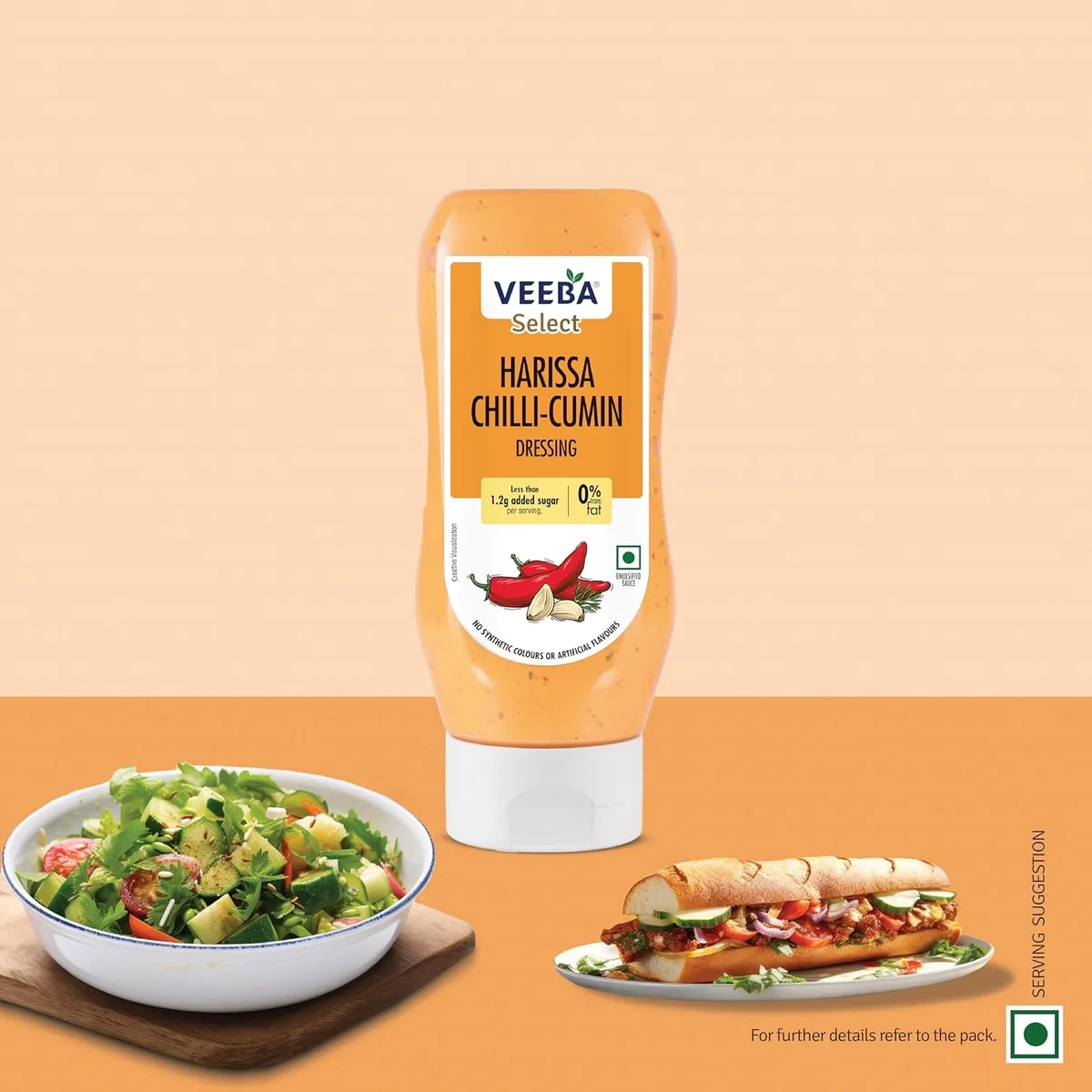 Veeba Harissa Chilli Cumin Dressing 300g – Spicy & Healthy image 4