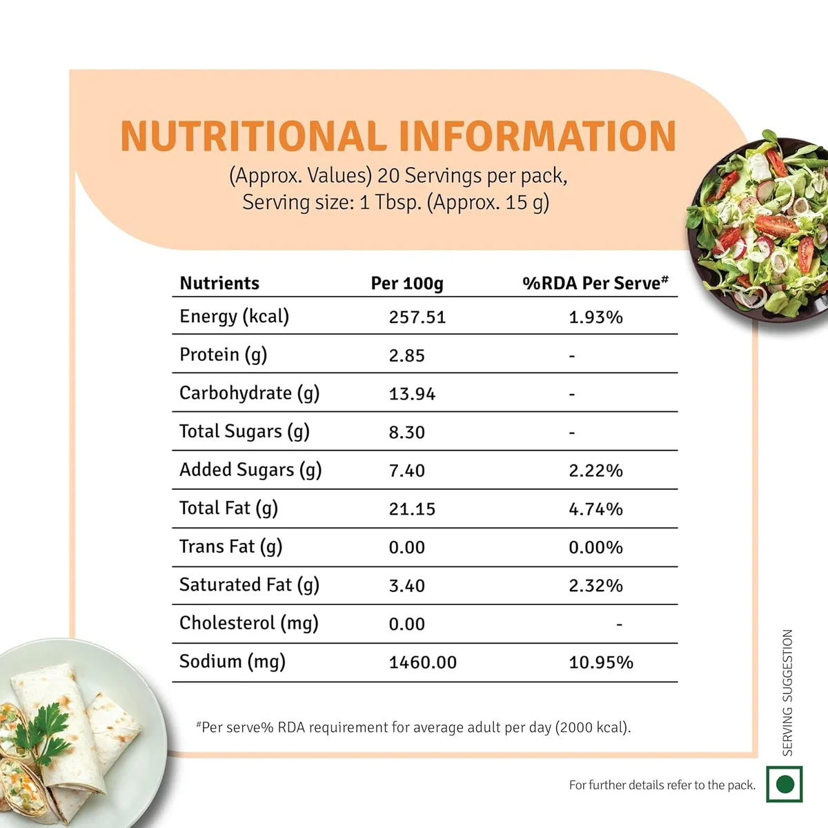 Veeba Harissa Chilli Cumin Dressing 300g – Spicy & Healthy image 5