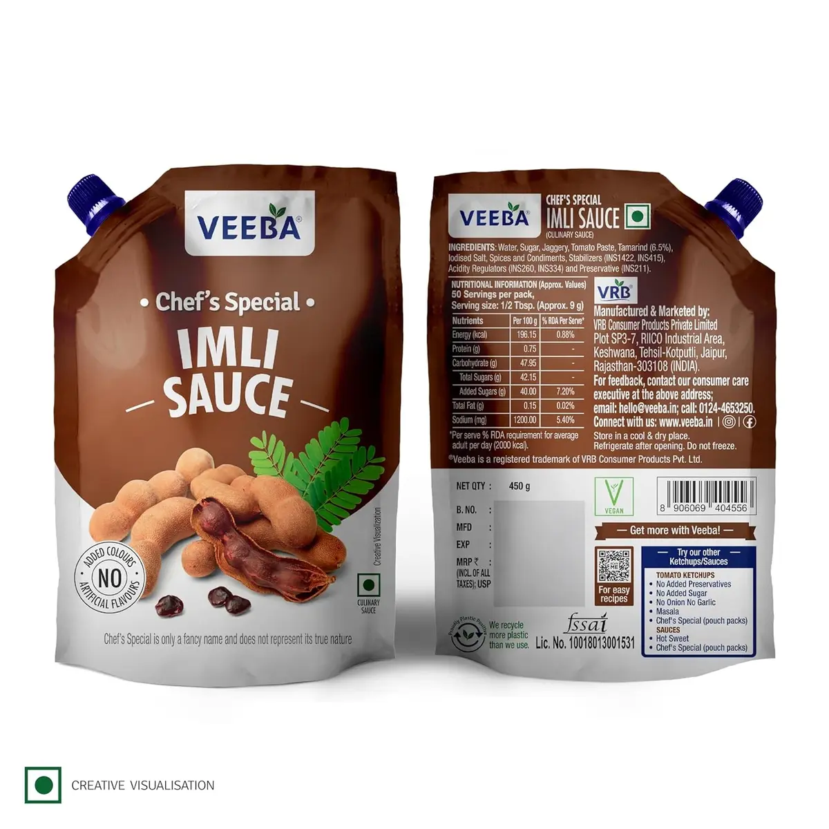 Veeba Chef's Special Imli Sauce (450G) image 2