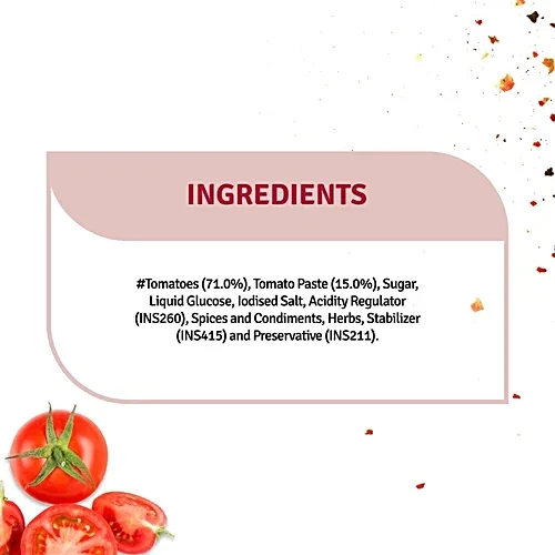  Veeba Classic Marinara Pasta & Pizza Sauce (310G) I Zero Fat I Vegan I Gluten Free image 4