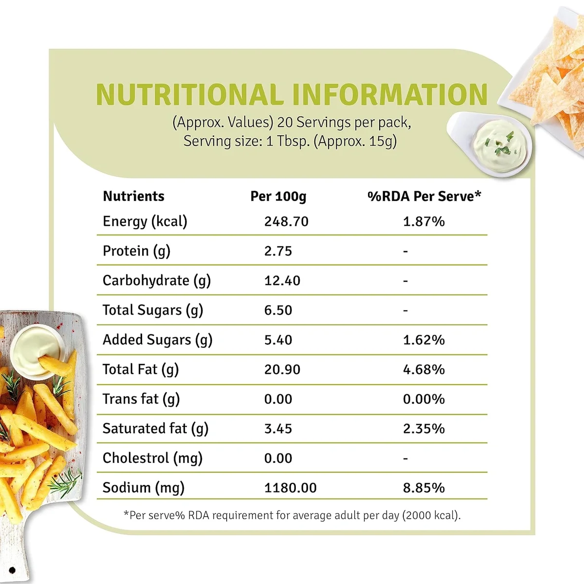 Veeba Mint Mayonnaise Dressing 300g – Smooth & Refreshing image 2