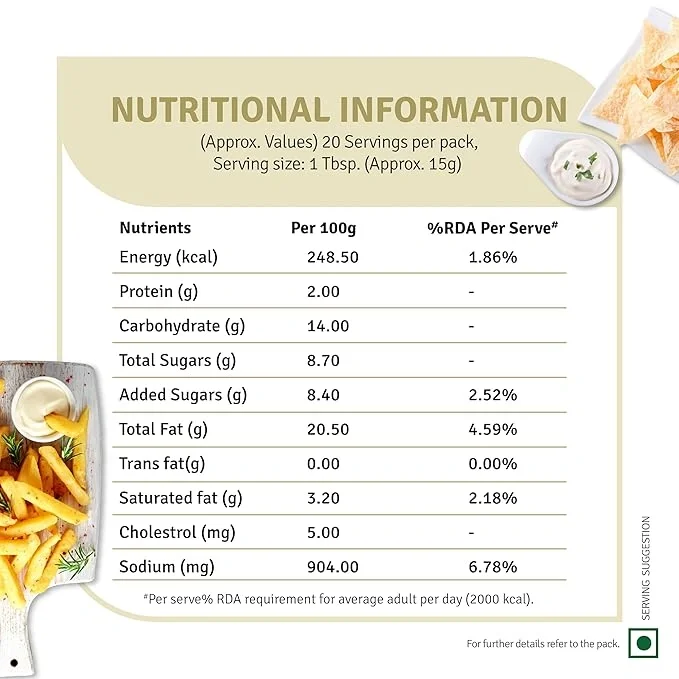 Veeba Olive Oil Mayonnaise Dressing 300g – Smooth & Healthy Choice image 8