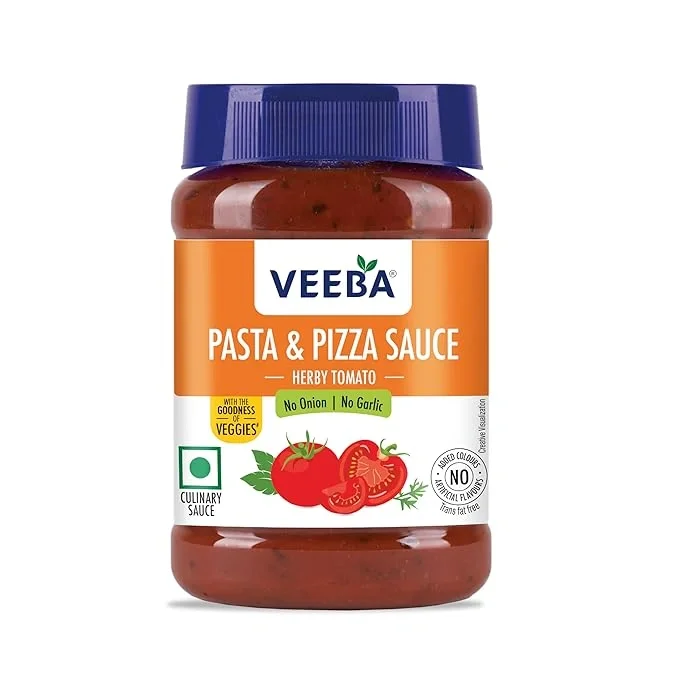 VEEBA Pasta & Pizza Sauce Herby Tomato - No Onion No Garlic, 280G