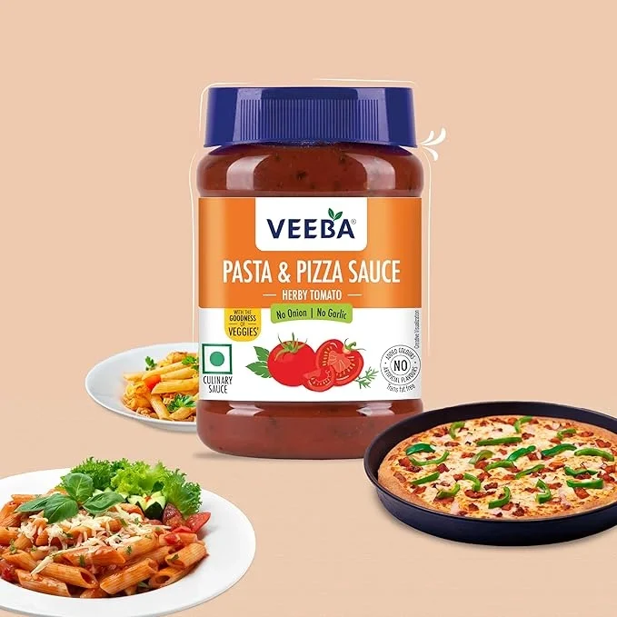 VEEBA Pasta & Pizza Sauce Herby Tomato - No Onion No Garlic, 280G image 6