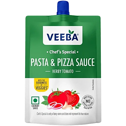 Veeba Pasta & Pizza Sauce - Herby Tomato, 100gm