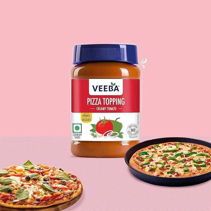 Veeba Pizza Topping Creamy Tomato, 280G I Vegan I 0 Trans Fat image 6