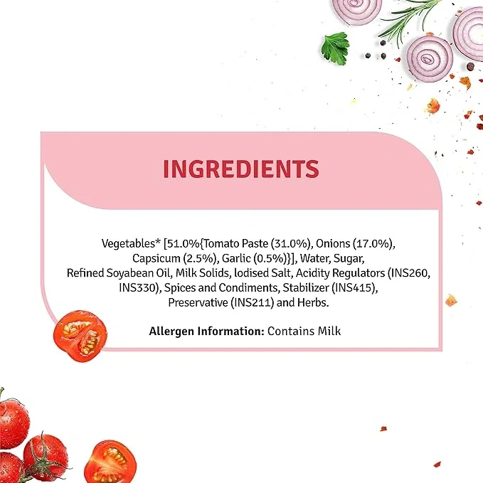 Veeba Pizza Topping Creamy Tomato, 280G I Vegan I 0 Trans Fat image 8