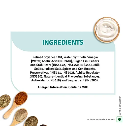 Veeba Smart Veg Mayonnaise, 250 gm image 4