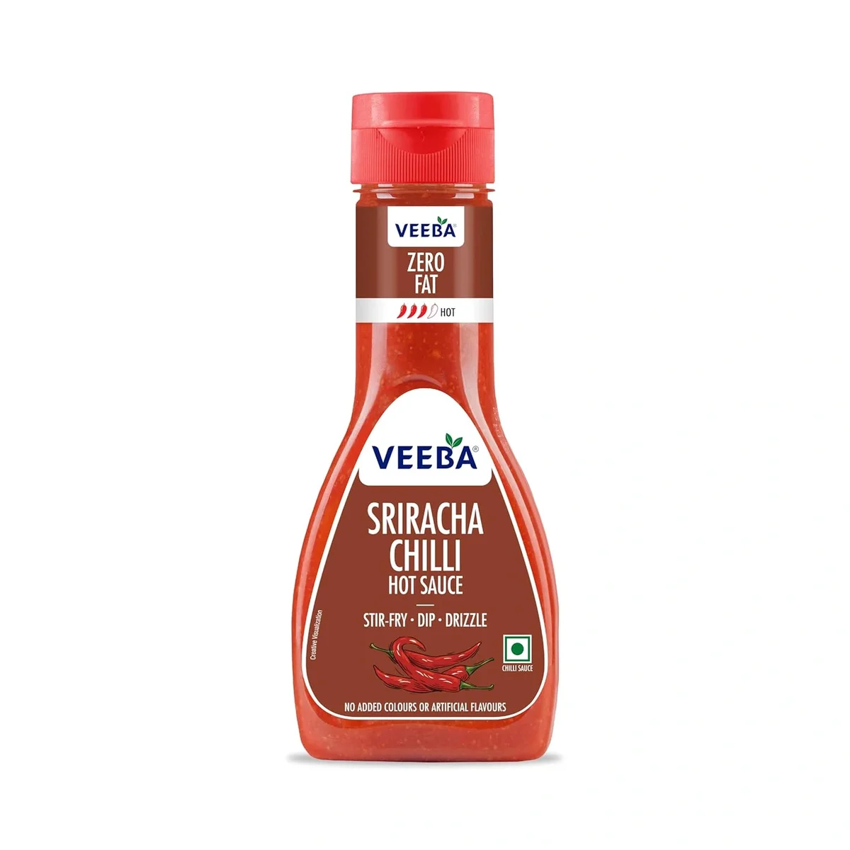 Veeba Sriracha Chilli Hot Sauce 320G Gluten Free Vegan Zero Fat