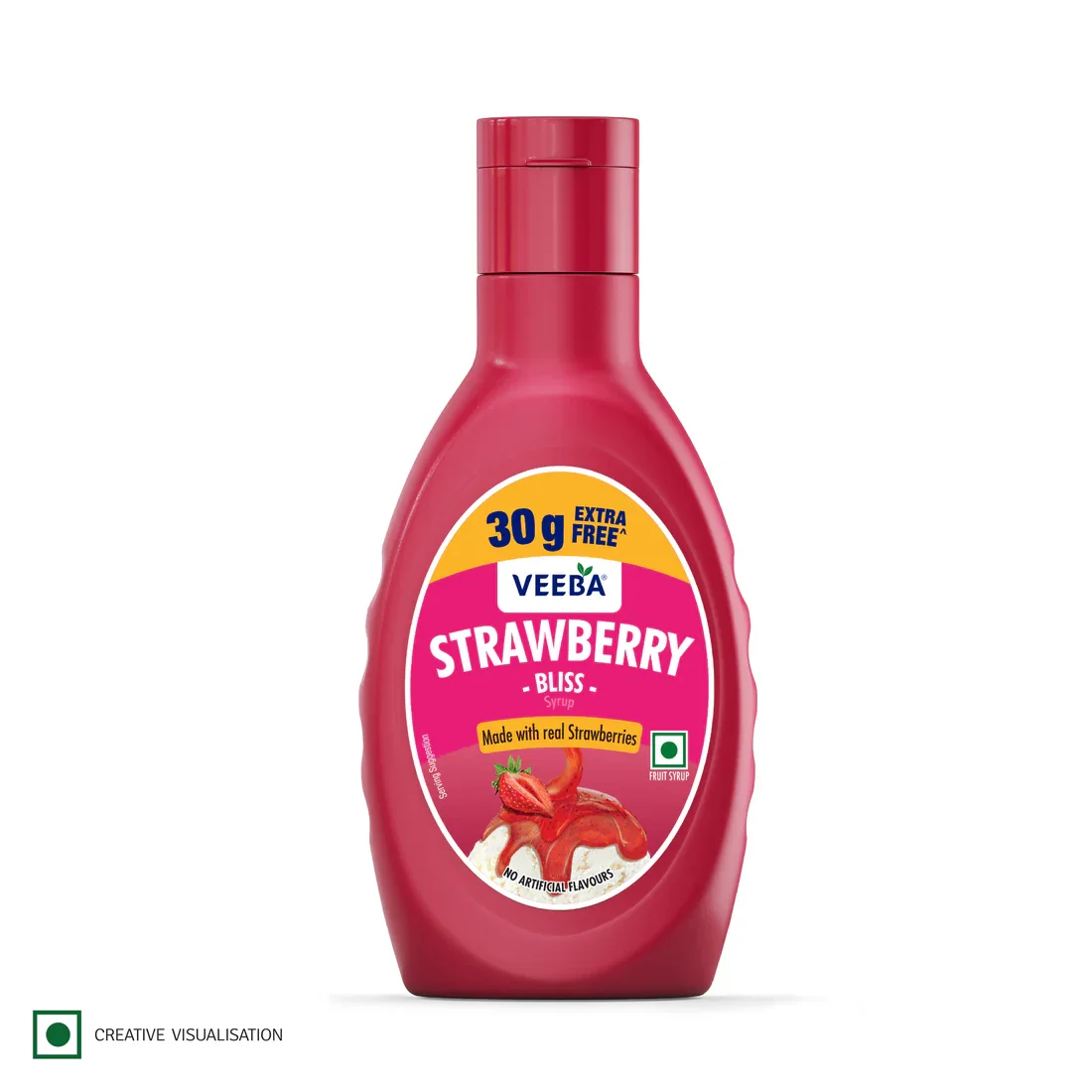 Veeba strawberry bliss syrup 230 gm