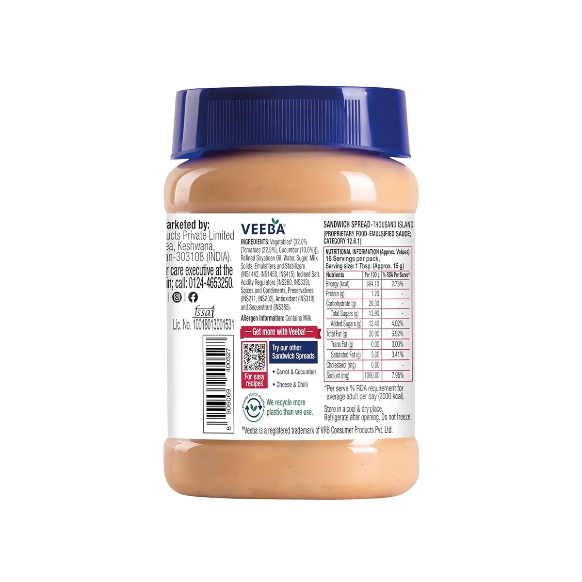 Veeba Thousand Island Sandwich Spread, 250gm image 2