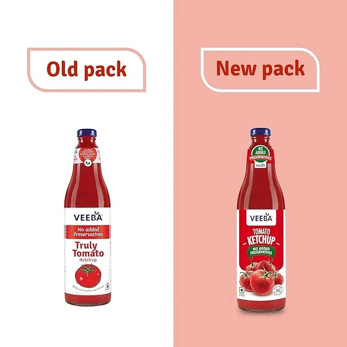 Veeba Truly Tomato Ketchup 1kg, No Added Preservatives, No Added Colour & Flavour  image 4