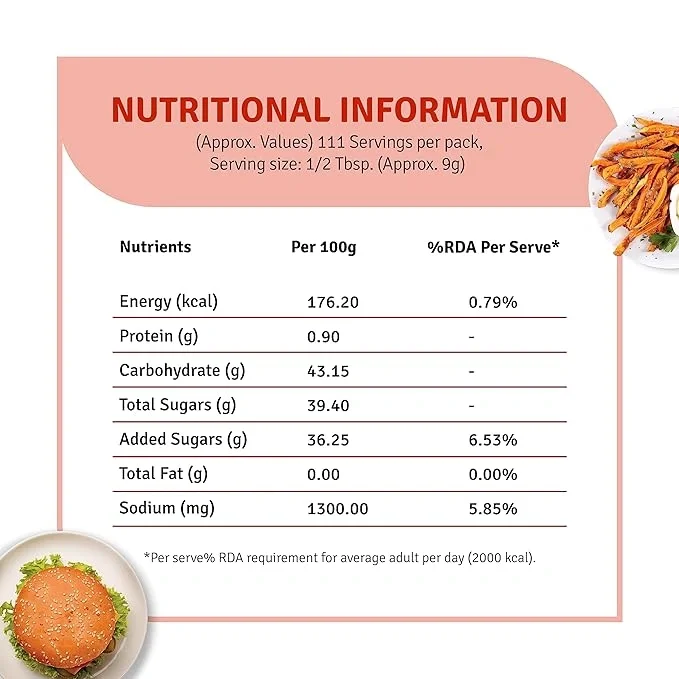 Veeba Truly Tomato Ketchup 1kg, No Added Preservatives, No Added Colour & Flavour  image 8