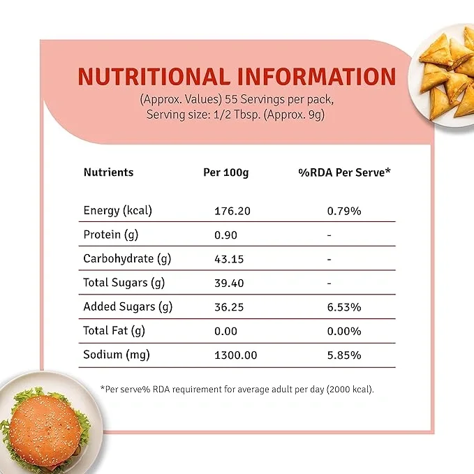 Veeba Tomato Ketchup 500g – No Preservatives, Rich Flavour image 10