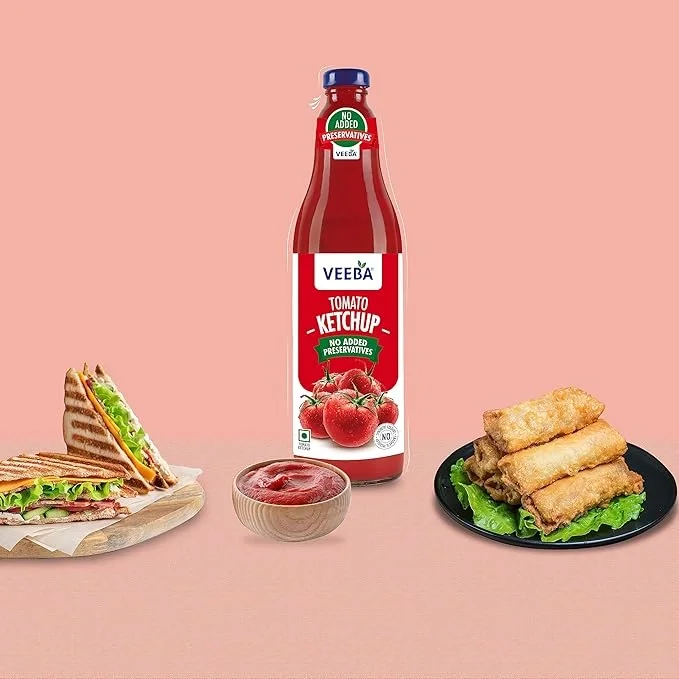 Veeba Truly Tomato Ketchup 1kg, No Added Preservatives, No Added Colour & Flavour  image 6
