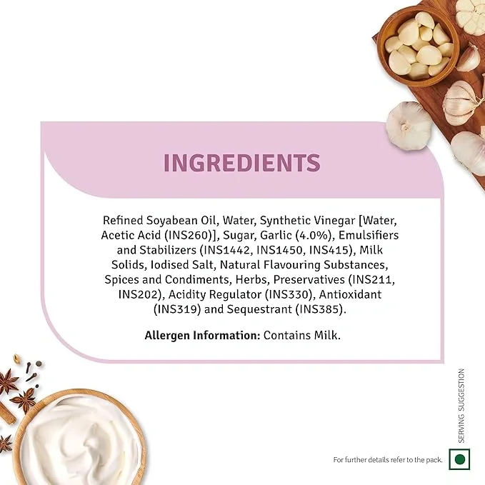 Veeba Veg Mayonnaise Garlic, 250Gm image 7