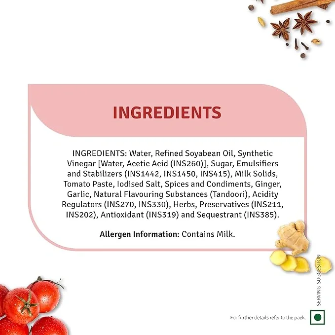 Veeba Veg Mayonnaise Tandoori, 250Gm image 7