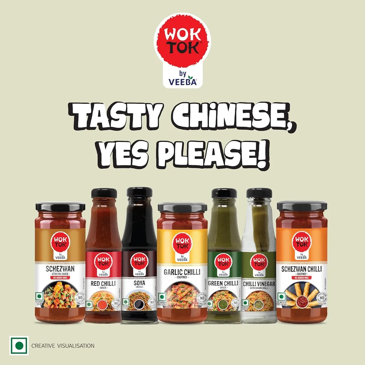 Wok Tok by Veeba Chilli Vinegar, With Green Chilli, 175 ml image 2